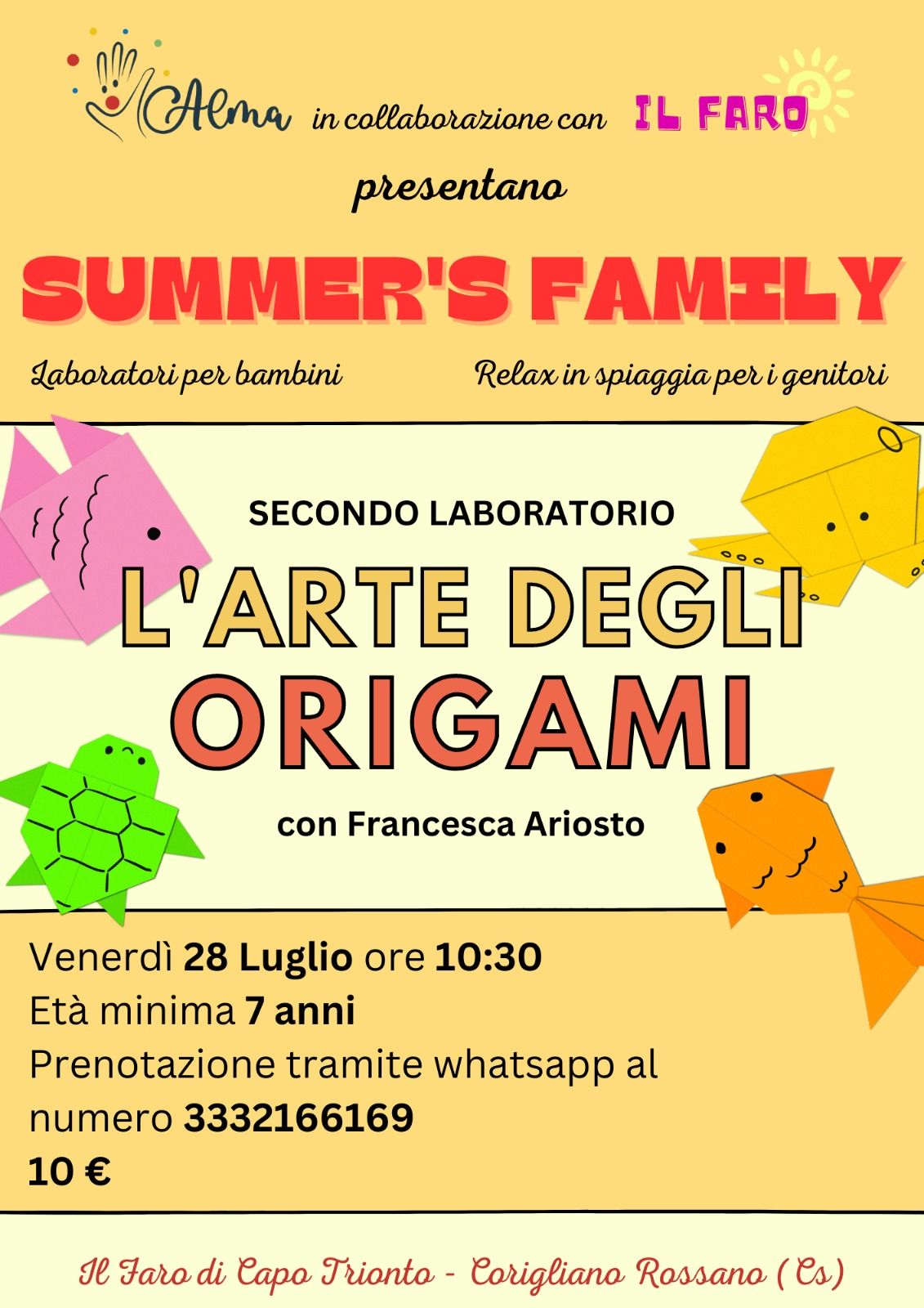 Summer's Family 2023 - Laboratorio origami